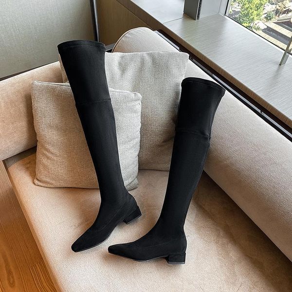 new winter style over knee boots genuine leather women boots warm stretch fashion cowhide women shoes1, Black
new winter style over knee boots genuine leather women boots warm stretch fashion cowhide women shoes1, Black