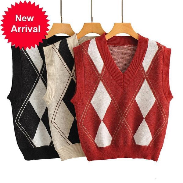 new new 2021 winter losango women's fashionable preppy-style tightly knit waistcoat with cleavage on versatile, sleeveless ehu3, White;black
new new 2021 winter losango women's fashionable preppy-style tightly knit waistcoat with cleavage on versatile, sleeveless ehu3, White;black