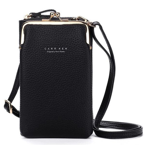 pu leather women mobile phone bag 2021 purse clutch handbag solid color crossbody bags for ladies mini wallet 220217, Red;black
pu leather women mobile phone bag 2021 purse clutch handbag solid color crossbody bags for ladies mini wallet 220217, Red;black