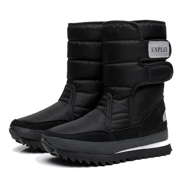 2020 winter plus velvet snow boots waterproof warm cotton shoes thickened women's middle boot short shoes, Black
2020 winter plus velvet snow boots waterproof warm cotton shoes thickened women's middle boot short shoes, Black