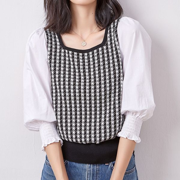 2020 autumn winter new knitted sweatersweaterjunior sweater square neck bubble sleeve color contrast stitching knitwear stripe fashi, White;black
2020 autumn winter new knitted sweatersweaterjunior sweater square neck bubble sleeve color contrast stitching knitwear stripe fashi, White;black
