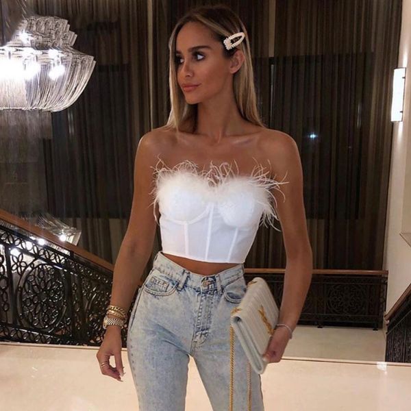 fashion 2020 new woman black strapless white blouse short european-style lady zuno
fashion 2020 new woman black strapless white blouse short european-style lady zuno