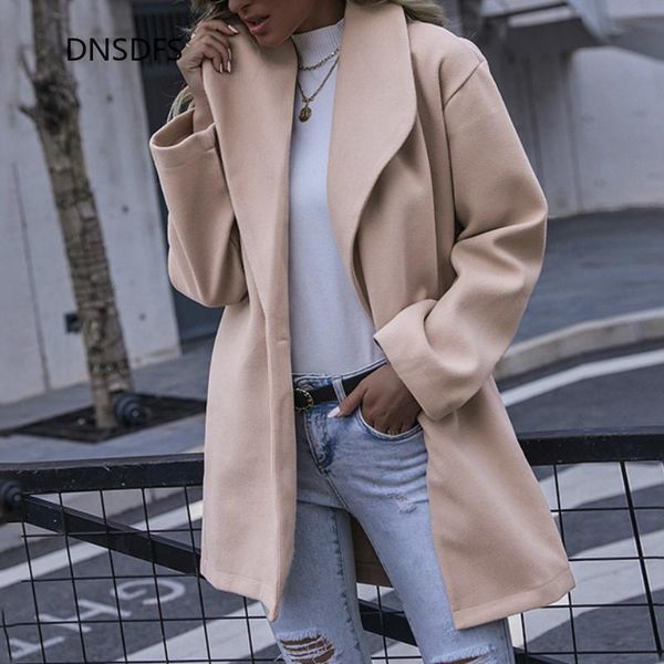 solid women wool coat winter fashion open stitch long woolen jackets big turn down collar slim office blends coats vintage coat, Black
solid women wool coat winter fashion open stitch long woolen jackets big turn down collar slim office blends coats vintage coat, Black