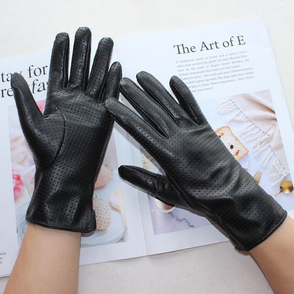 new women' fashionable sheepskin color mesh breathable fashion short genuine leather gloves, Blue;gray
new women' fashionable sheepskin color mesh breathable fashion short genuine leather gloves, Blue;gray