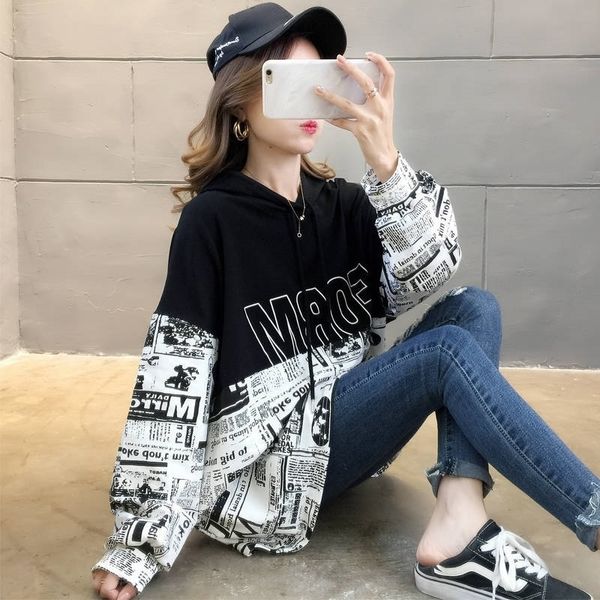 fashion sweatshirt hoodie for women clothing korean ulzzang harajuku streetwear long sleeve hooded sweatshirts female y200915, Black
fashion sweatshirt hoodie for women clothing korean ulzzang harajuku streetwear long sleeve hooded sweatshirts female y200915, Black