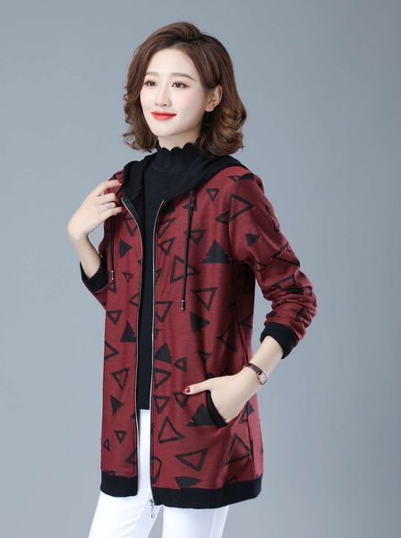 2020 new autumn / winter mid length plush and thickened foreign style hooded sweater cardigan large women's coat, Black
2020 new autumn / winter mid length plush and thickened foreign style hooded sweater cardigan large women's coat, Black