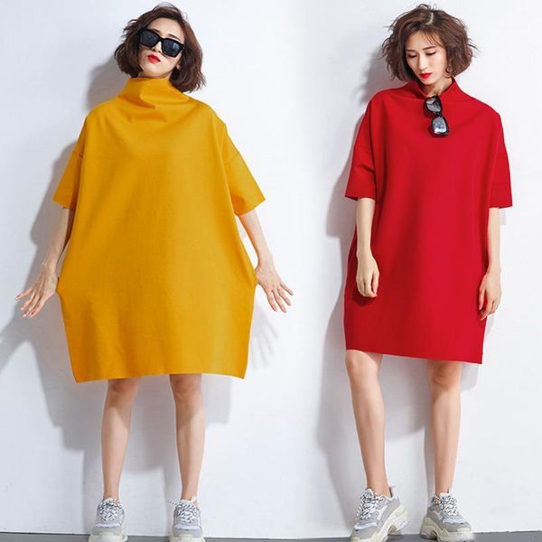 autumn dresses women turtleneck cotton knitting femme clothes elegant solid vestidos big size fashion ladies loose dress 20201, White;black
autumn dresses women turtleneck cotton knitting femme clothes elegant solid vestidos big size fashion ladies loose dress 20201, White;black