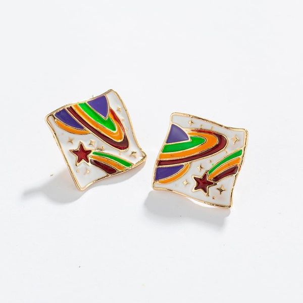 stud korea irregular square earrings roaming universe star for women girls korean fashion jewelry1, Golden;silver
stud korea irregular square earrings roaming universe star for women girls korean fashion jewelry1, Golden;silver