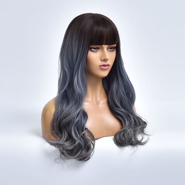 costume accessories ombre dark to grey wave synthetic wigs for black white women with bangs daily heat resistant long fake hair natural cosp, Silver
costume accessories ombre dark to grey wave synthetic wigs for black white women with bangs daily heat resistant long fake hair natural cosp, Silver