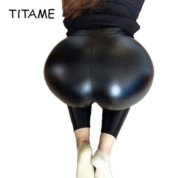 titame black jeggings pu leather leggings women skinny hight waist push up pants stretch elastic plus size jegging new lj201006
titame black jeggings pu leather leggings women skinny hight waist push up pants stretch elastic plus size jegging new lj201006