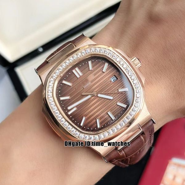 new diamond bezel 40mm 5711/1r-001 5711/1 sport watches miyota 8215 automatic mens watch browntextured dial brown leather strap gents wristw, Slivery;brown
new diamond bezel 40mm 5711/1r-001 5711/1 sport watches miyota 8215 automatic mens watch browntextured dial brown leather strap gents wristw, Slivery;brown