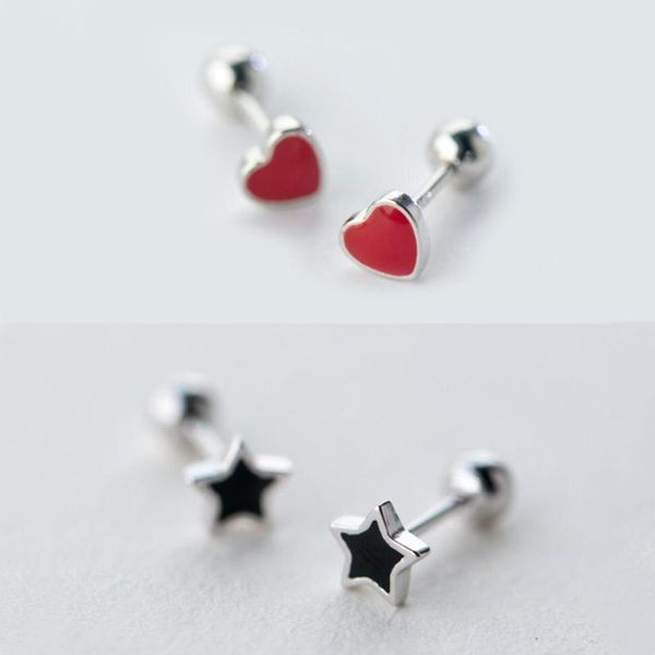 stud 1pc 925 sterling silver star heart screw back tragus earring gift a1488, Golden;silver
stud 1pc 925 sterling silver star heart screw back tragus earring gift a1488, Golden;silver