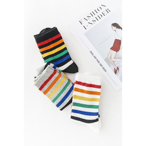 new rainbow striped patterned funny short socks women cool cotton harajuku cute kawaii socks female fashion colored ha bbyukn, Black 
new rainbow striped patterned funny short socks women cool cotton harajuku cute kawaii socks female fashion colored ha bbyukn, Black