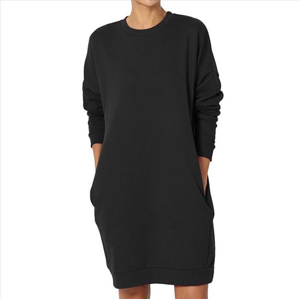 plus size pullover sweatshirt dress women casual solid vintage baggy party mini dress pocket solid kaftan vestidos dropship robe, Black;gray
plus size pullover sweatshirt dress women casual solid vintage baggy party mini dress pocket solid kaftan vestidos dropship robe, Black;gray