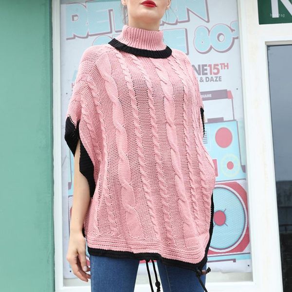 batwing sleeve turtleneck women pink sweaters fall winter lace up knitted loose pullover sweater female casual jumper pull femme1, White;black
batwing sleeve turtleneck women pink sweaters fall winter lace up knitted loose pullover sweater female casual jumper pull femme1, White;black
