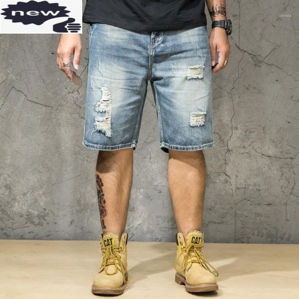 summer mens hole ripped denim plus size 46 casual cowboy jeans hip hop loose thin cargo shorts streetwear knee length1, Blue
summer mens hole ripped denim plus size 46 casual cowboy jeans hip hop loose thin cargo shorts streetwear knee length1, Blue