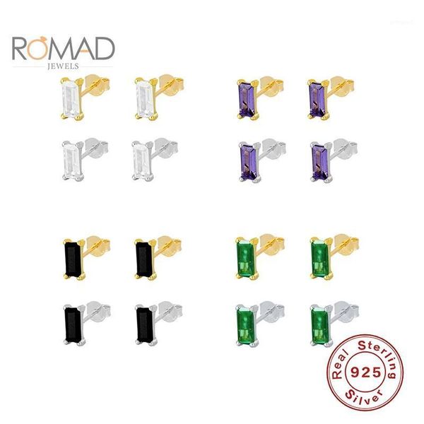 stud romad small 925 sterling silver earrings women square purple zircon trendy 2021 wholesale jewelry oorbellen1, Golden;silver
stud romad small 925 sterling silver earrings women square purple zircon trendy 2021 wholesale jewelry oorbellen1, Golden;silver