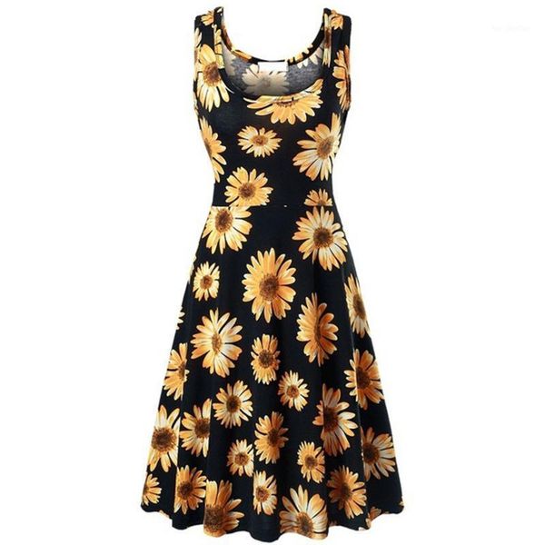 casual dresses fashion women summer o-neck dress beach flared ladies skirt sunflower print sleveless tank female robe femme1, Black;gray
casual dresses fashion women summer o-neck dress beach flared ladies skirt sunflower print sleveless tank female robe femme1, Black;gray