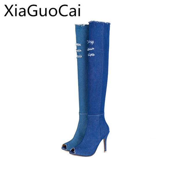 high heels denim fashion women boots basic over-the-knee autumn and spring cow leather thigh high boots for women z458 35, Black
high heels denim fashion women boots basic over-the-knee autumn and spring cow leather thigh high boots for women z458 35, Black