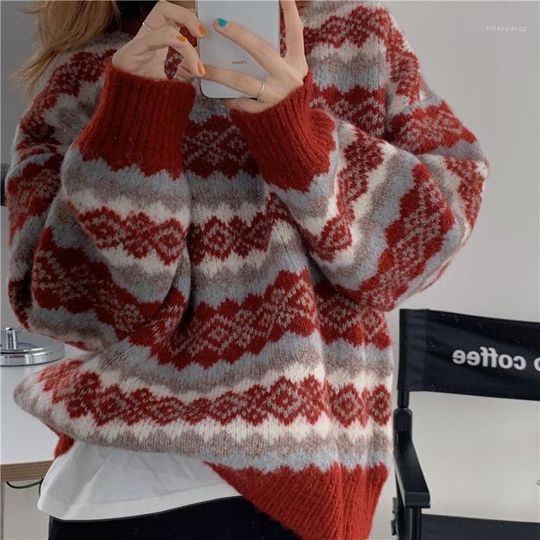 new autumn / winter 2020 women's knitted pullover casual versatile heavy industry geometry thick sweater temperament loose1, White;black
new autumn / winter 2020 women's knitted pullover casual versatile heavy industry geometry thick sweater temperament loose1, White;black