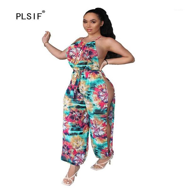 women's jumpsuits & rompers beach style tie dye print fashion lady summer sleeveless side high split design jumpsuits1, Black;white
women's jumpsuits & rompers beach style tie dye print fashion lady summer sleeveless side high split design jumpsuits1, Black;white