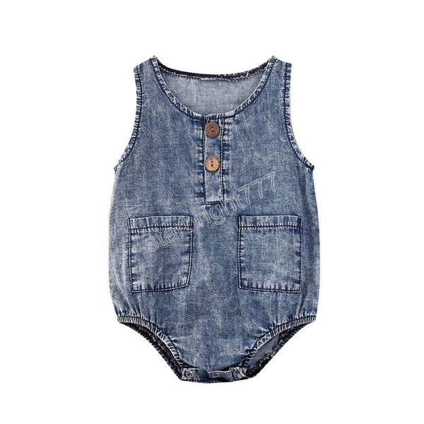 infant baby denim rompers boys sleeveless onesies girls button pockets romper kids casual outfits vêtement bébé newborn jumpsuits, Blue
infant baby denim rompers boys sleeveless onesies girls button pockets romper kids casual outfits vêtement bébé newborn jumpsuits, Blue