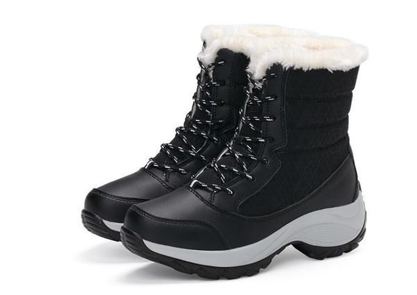 2020 autumn and winter new plus velvet high-women's shoes students with fashion wild waterproof snow women's cotton shoes, Black
2020 autumn and winter new plus velvet high-women's shoes students with fashion wild waterproof snow women's cotton shoes, Black