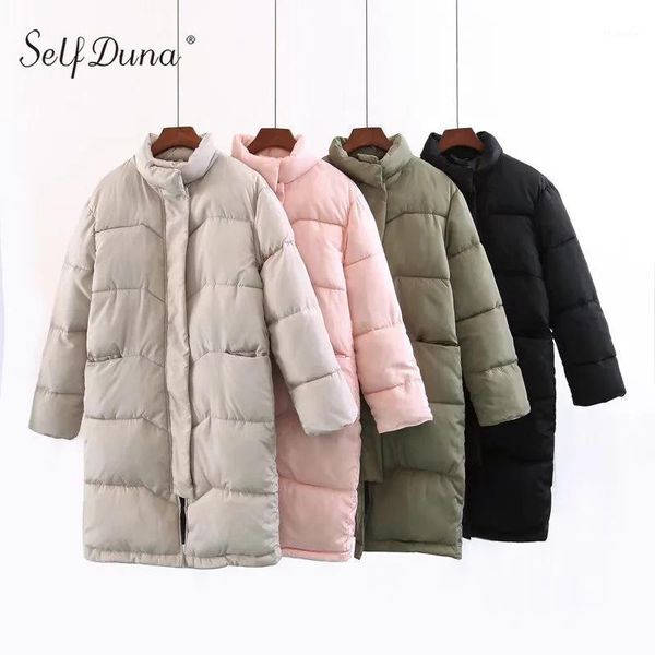 self duna 2017 winter women long parka jacket turtleneck padded black green beige pink warm outerwear parkas femme overcoat1 
self duna 2017 winter women long parka jacket turtleneck padded black green beige pink warm outerwear parkas femme overcoat1
