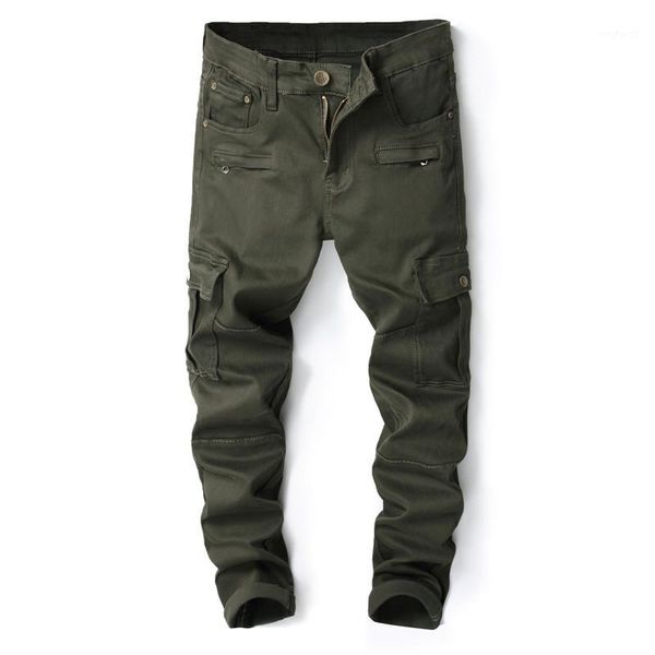 2018 new mens skinny ripped biker jeans multi pockets zippers cargo pant army green men's pleated casual long fashion slim jeans1, Blue
2018 new mens skinny ripped biker jeans multi pockets zippers cargo pant army green men's pleated casual long fashion slim jeans1, Blue