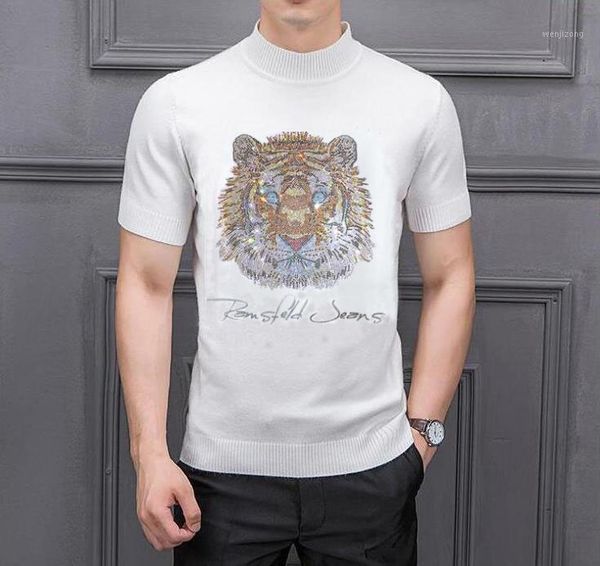 2021 new autumn and winter men's turtleneck solid color casual sweater slim knitted rhinestones design1, White;black
2021 new autumn and winter men's turtleneck solid color casual sweater slim knitted rhinestones design1, White;black