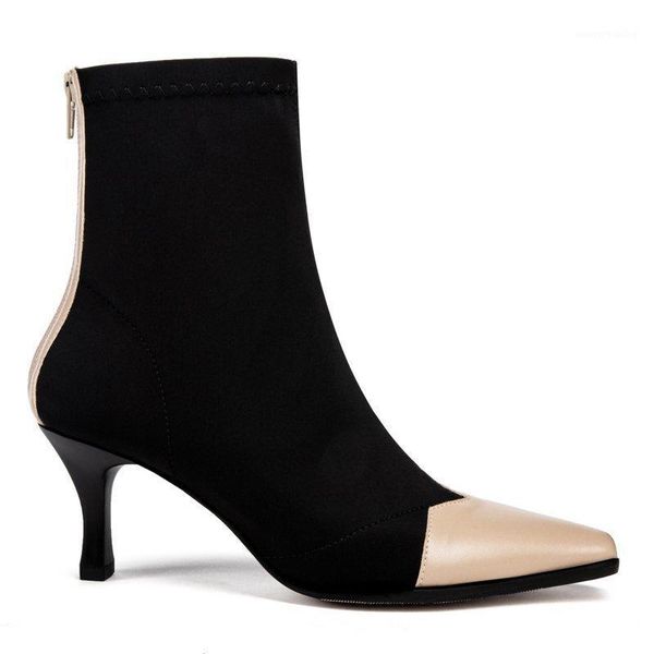 autumn 2020 winter socks boots female knitted stretch fabric women boots shoes thin high heel short square toe ankle1, Black
autumn 2020 winter socks boots female knitted stretch fabric women boots shoes thin high heel short square toe ankle1, Black