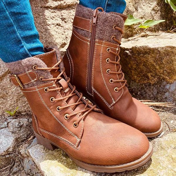 women's ankle boots autumn winter vintage motorcycle boots lace up woman shoes fashion short ladies 2020 female footwear, Black
women's ankle boots autumn winter vintage motorcycle boots lace up woman shoes fashion short ladies 2020 female footwear, Black