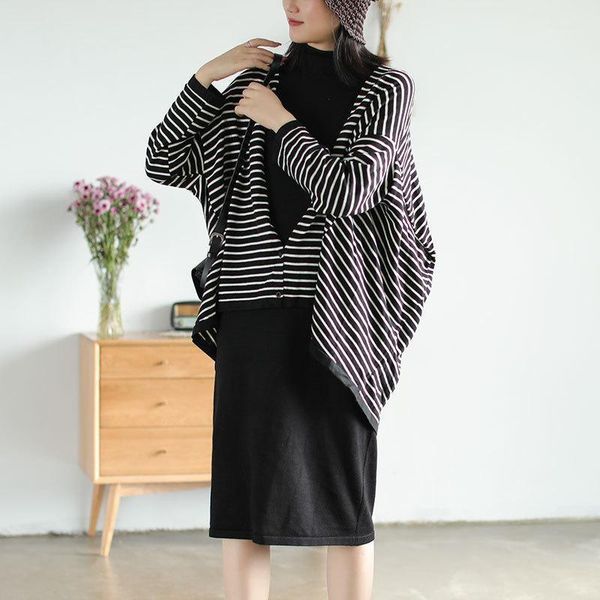 women sweater large size loose knitting casual 2020 new cardigan button striped casual ladies all-match sweater jackets1, White
women sweater large size loose knitting casual 2020 new cardigan button striped casual ladies all-match sweater jackets1, White