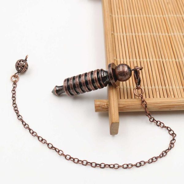 metal dowsing spiritual pendulum healing divining scrying point ball coil copper pendulum pendant metal charms chains jllimz, Black
metal dowsing spiritual pendulum healing divining scrying point ball coil copper pendulum pendant metal charms chains jllimz, Black