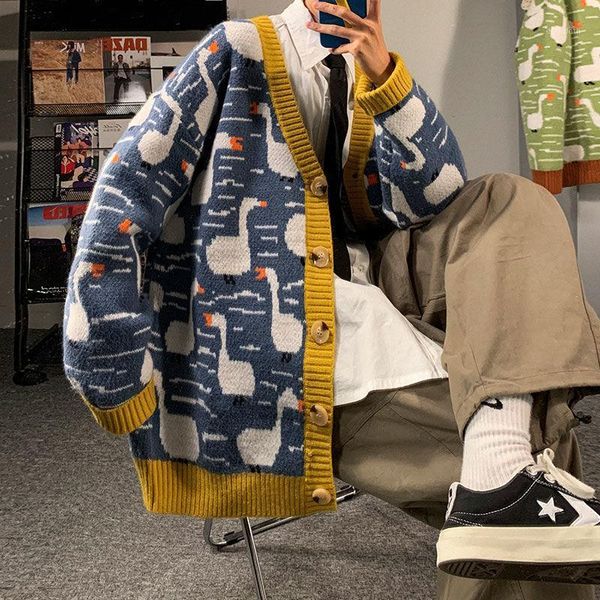 2020 men's v-neck printing knitwear tide youth cashmere cardigan fashion coats 2-color wool sweaters in warm knitting -2xl1, White;black
2020 men's v-neck printing knitwear tide youth cashmere cardigan fashion coats 2-color wool sweaters in warm knitting -2xl1, White;black