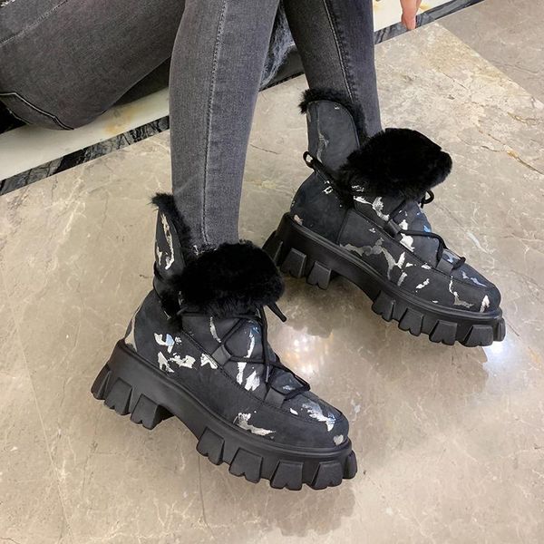 новое прибытие женщины кожа коровы ботильоны keep warm winter snow boots платформ повседневная обувь женщина basic, Black
новое прибытие женщины кожа коровы ботильоны keep warm winter snow boots платформ повседневная обувь женщина basic, Black