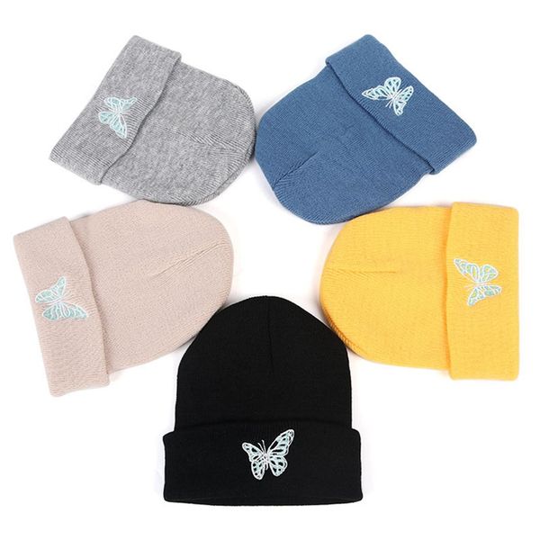autumn casual black beanies hats for women men butterfly embroidery winter cap warm knitted hip hop beanie hat, Blue;gray
autumn casual black beanies hats for women men butterfly embroidery winter cap warm knitted hip hop beanie hat, Blue;gray