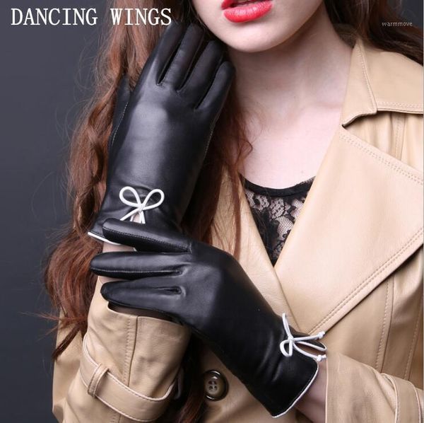 genuine sheepskin gloves 2020 elegant bow women leather glove thermal winter driving keep warm mittens luva feminina1, Blue;gray
genuine sheepskin gloves 2020 elegant bow women leather glove thermal winter driving keep warm mittens luva feminina1, Blue;gray