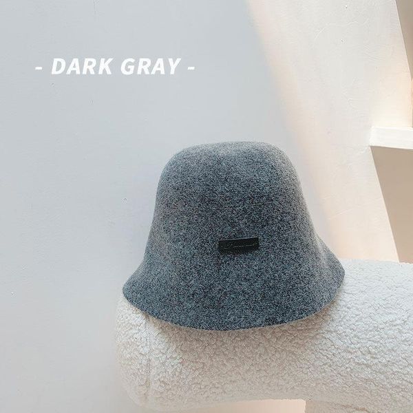 new fashion autumn winter wool fisherman hat short brim over his face bucket hat leather label basin, Blue;gray
new fashion autumn winter wool fisherman hat short brim over his face bucket hat leather label basin, Blue;gray