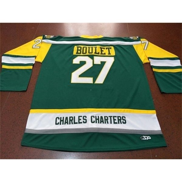 421 charles charters #27 logan boulet humboldt broncos real green embroidery hockey jersey or custom any name or number retro jersey, Black
421 charles charters #27 logan boulet humboldt broncos real green embroidery hockey jersey or custom any name or number retro jersey, Black