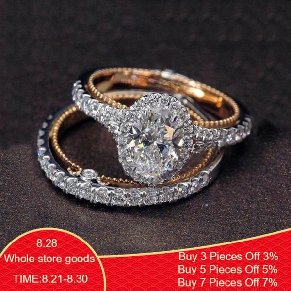 jiayiqi 2 pcs/set fashion rose gold egg-shape ring creative rings sets for engagement wedding jewelry rings, Golden;silver
jiayiqi 2 pcs/set fashion rose gold egg-shape ring creative rings sets for engagement wedding jewelry rings, Golden;silver