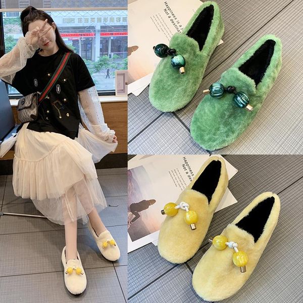 candy color lamb fur shoes women 2020winter new warm slip-on moccasins all match bow beading loafers cozy wedges anti-skid shoes, Black
candy color lamb fur shoes women 2020winter new warm slip-on moccasins all match bow beading loafers cozy wedges anti-skid shoes, Black