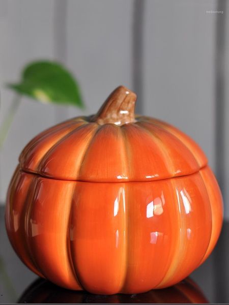 storage bottles & jars pumpkin candy jar with lid home creative kitchen halloween ceramic tank1
storage bottles & jars pumpkin candy jar with lid home creative kitchen halloween ceramic tank1