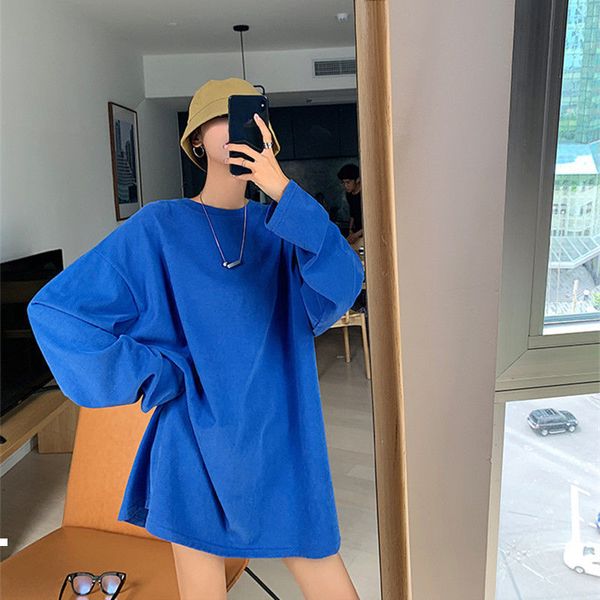 new solid 2021 color bottoming women t shirt spring fall long neck hara juku loose women's shirts y441 kbk0, White
new solid 2021 color bottoming women t shirt spring fall long neck hara juku loose women's shirts y441 kbk0, White
