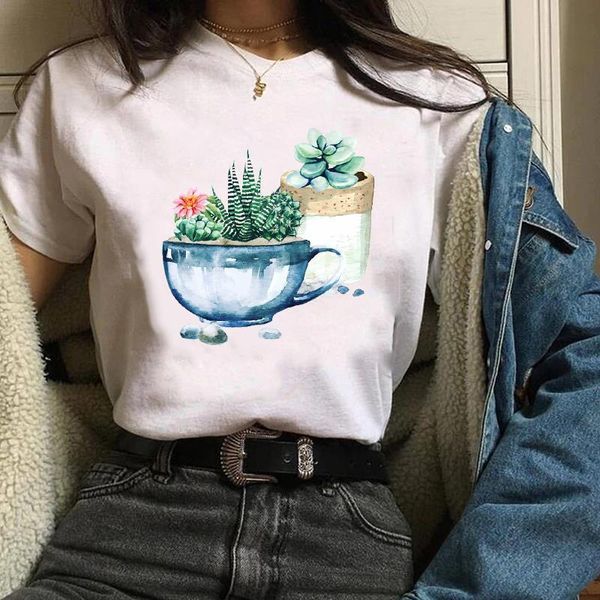 women lady tees print graphic 90s cactus plant printing casual clothing clothes clothing female t shirt womens t-shirt, White
women lady tees print graphic 90s cactus plant printing casual clothing clothes clothing female t shirt womens t-shirt, White