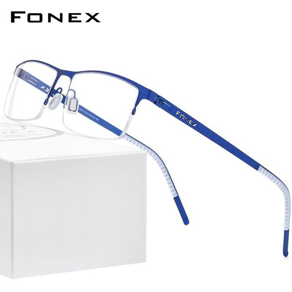 fashion sunglasses frames fonex alloy glasses frame men square myopia prescription optical eyeglasses 2021 metal half korean screwless eyewe, Black
fashion sunglasses frames fonex alloy glasses frame men square myopia prescription optical eyeglasses 2021 metal half korean screwless eyewe, Black