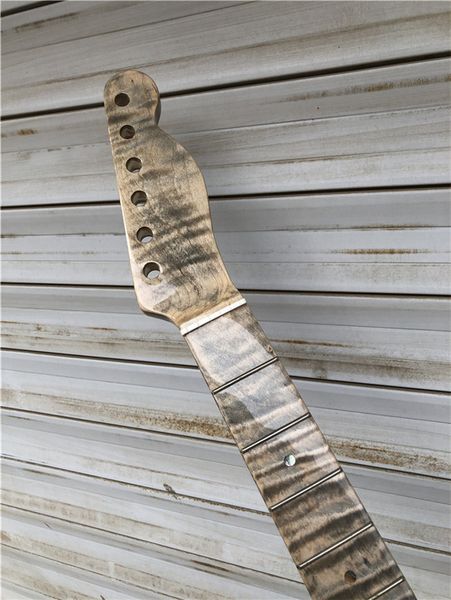 tiger flame maple guitar neck replacment 21 fret fingerboard abalone dots inlay electric guita part gloss
tiger flame maple guitar neck replacment 21 fret fingerboard abalone dots inlay electric guita part gloss