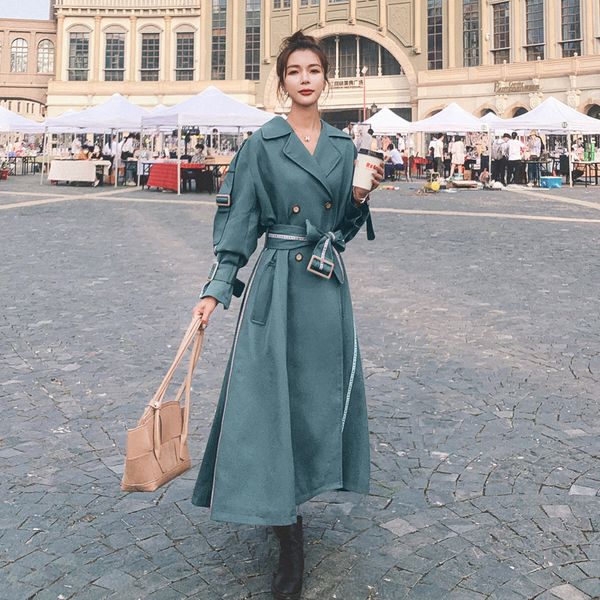 2021 new trench coat fashion contrast colour new spring longer double lapel breasted loos women's jacket 1i 621s, Black;brown
2021 new trench coat fashion contrast colour new spring longer double lapel breasted loos women's jacket 1i 621s, Black;brown