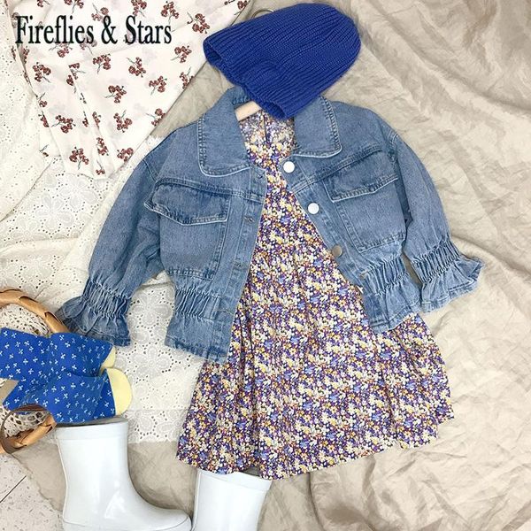 spring autumn girls denim jacket baby coat toddler outwear kids streetwear clothes pocket pleated ruched cuff 1 to 7 yrsto 7 yrs, Blue;gray
spring autumn girls denim jacket baby coat toddler outwear kids streetwear clothes pocket pleated ruched cuff 1 to 7 yrsto 7 yrs, Blue;gray