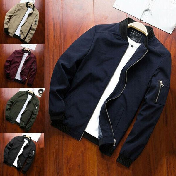 mens zip up casual jacket autumn black slim cardigan multi-pocket winter warm baseball coat slim outwear overcoat1, Black;brown
mens zip up casual jacket autumn black slim cardigan multi-pocket winter warm baseball coat slim outwear overcoat1, Black;brown